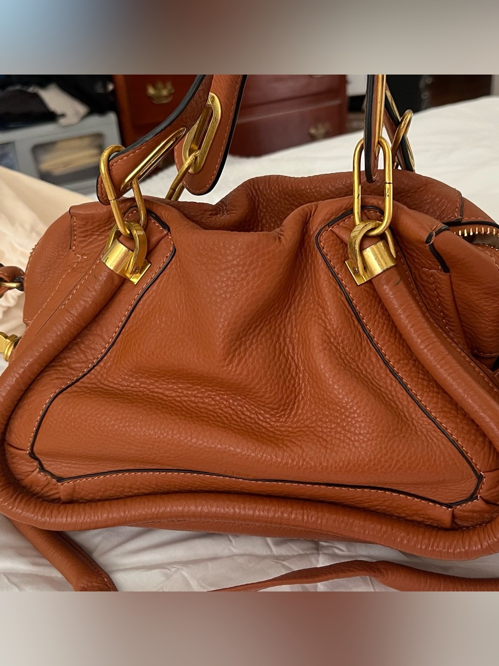 Chloe paraty cognac tote - Picture 16 of 16